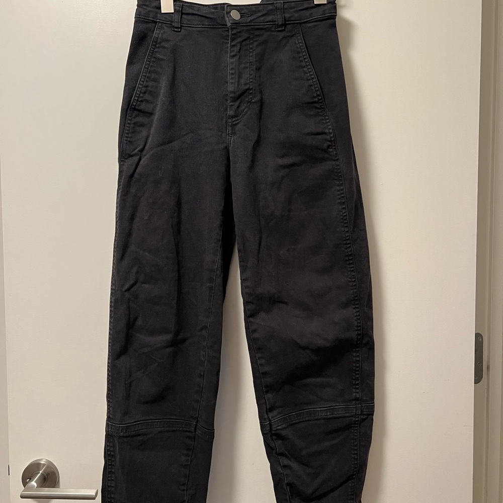 Everlane Women’s Black Barrel Pants